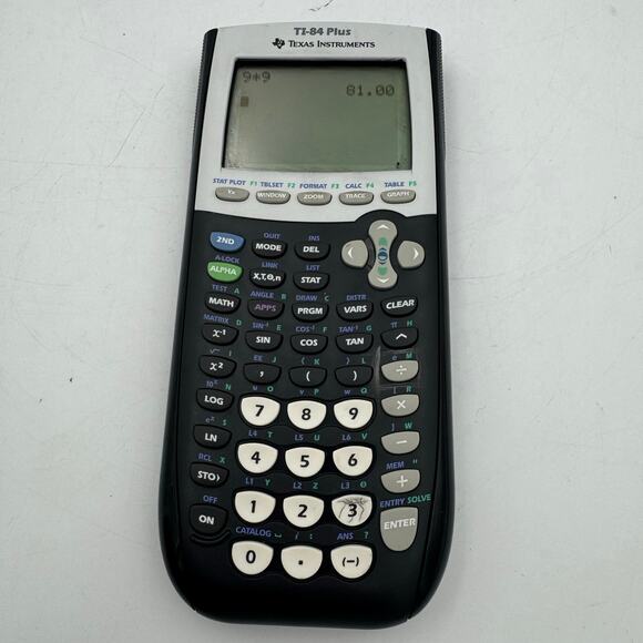 Texas Instruments TI-84 Plus Graphing Calculator Black Tested Working - Picture 2 of 7